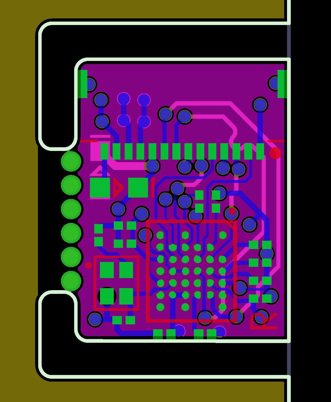 Miniature camera module prototype for high-frame-rate eye tracking.